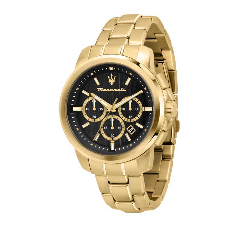 Maserati SUCCESSO 44MM CHR BLACK DIAL BR YG R8873621057 - Vista frontal