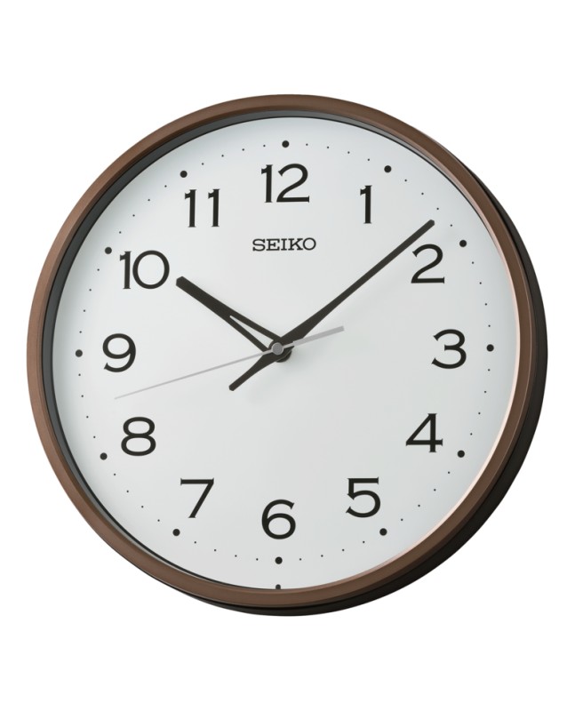 Seiko CLOCKS PARED MARRóN QHA020B - Vista frontal