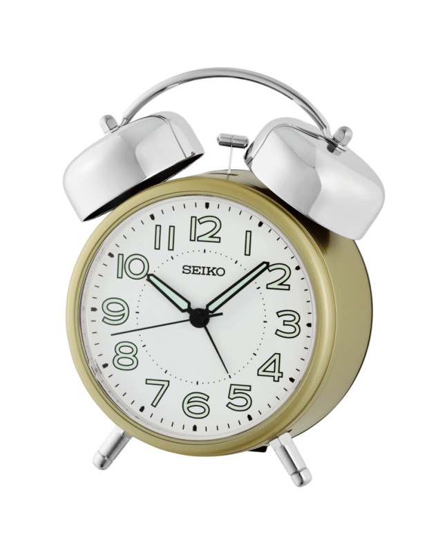 Seiko DESPERTADOR DORADO QHK063G - Vista frontal
