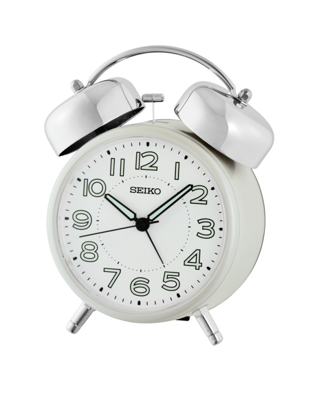 Seiko DESPERTADOR BLANCO ROTO QHK063W - Vista frontal