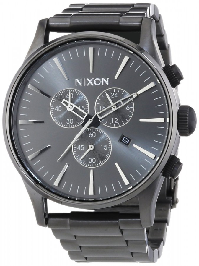 Nixon Sentry Chrono All Gunmetal A386632 - Vista frontal