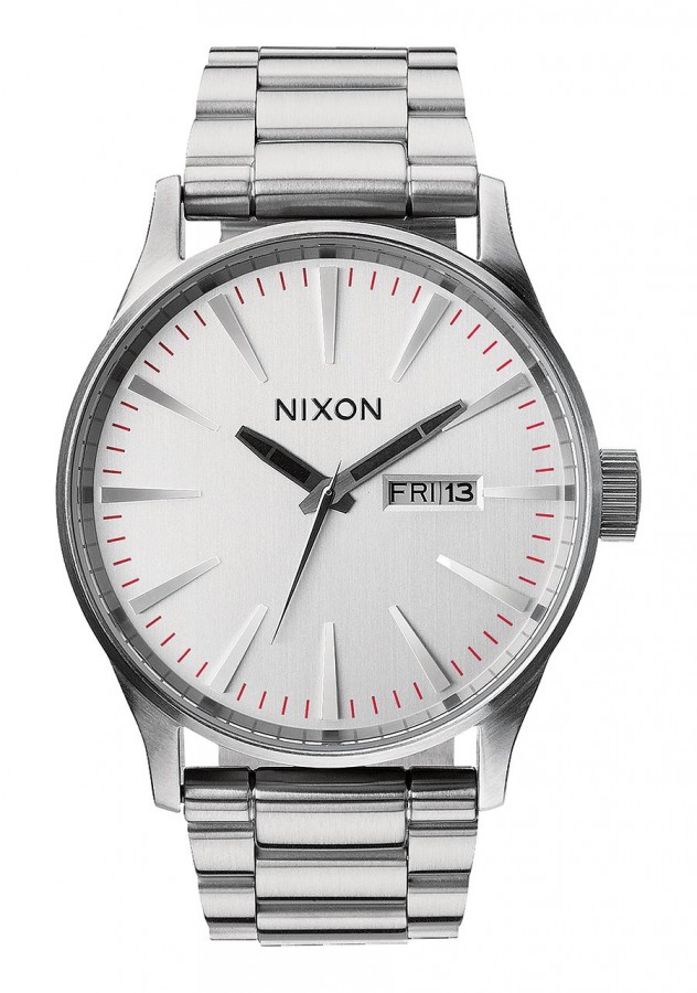 Nixon SENTRY SS SILVER A356130 - Vista frontal
