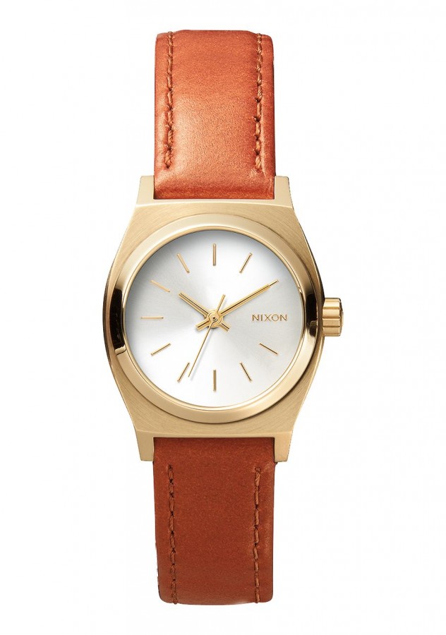 Nixon SMALL TIME TELLER LEATHER A5091976 - Vista frontal