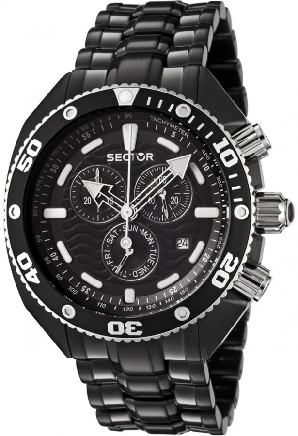  SECTOR SPORT WATCH  OCEAN MASTER CHRONO BLACK R3273670125 - Vista frontal