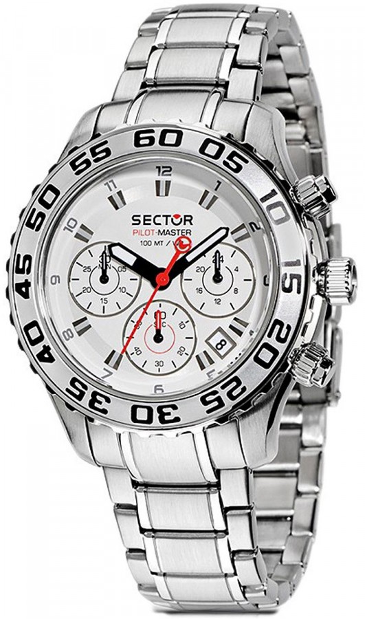  SECTOR SPORT WATCH  PILOT MASTER CHR 42MM R3273679145 - Vista frontal