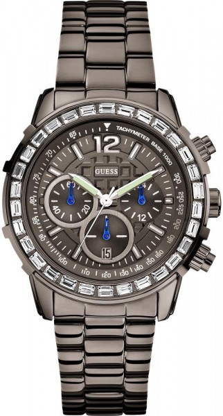 GUESS WATCHES   Ladies Steel Chronograph W0016L3