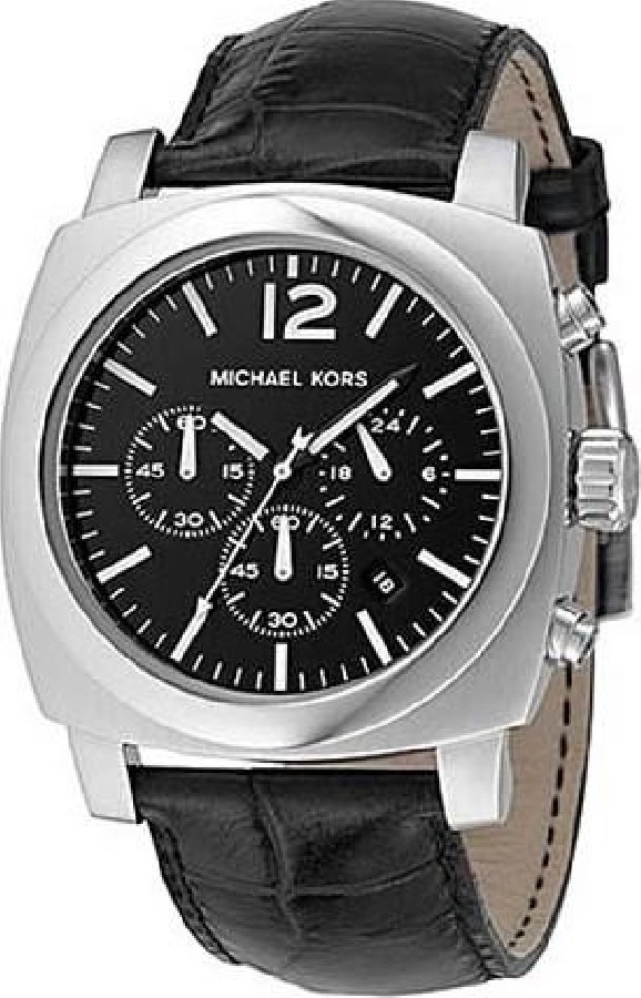 Michael Kors S/S Black Dial Chrono MK8118 - Vista frontal