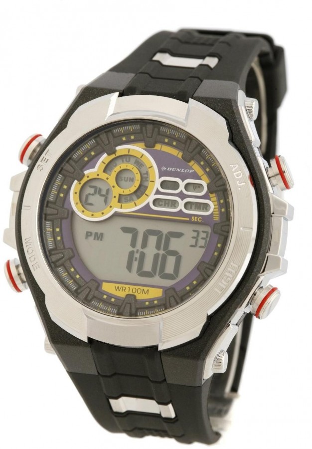  DUNLOP OROLOGI - Nero/giallo Trim DUN-109-G10 - Vista frontal