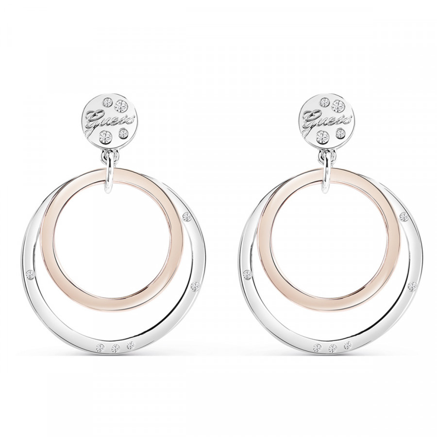 Guess SWINGING CIRCLES PENDIENTES UBE84098 - Vista frontal