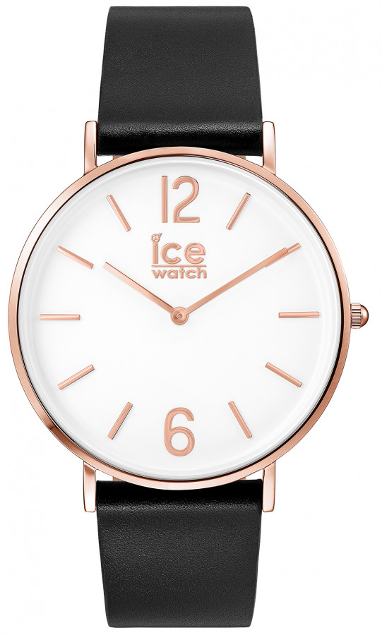 Ice watch CITY TANNER BLACK ROSE-GOLD MOYENNE IC001515 - Vista frontal