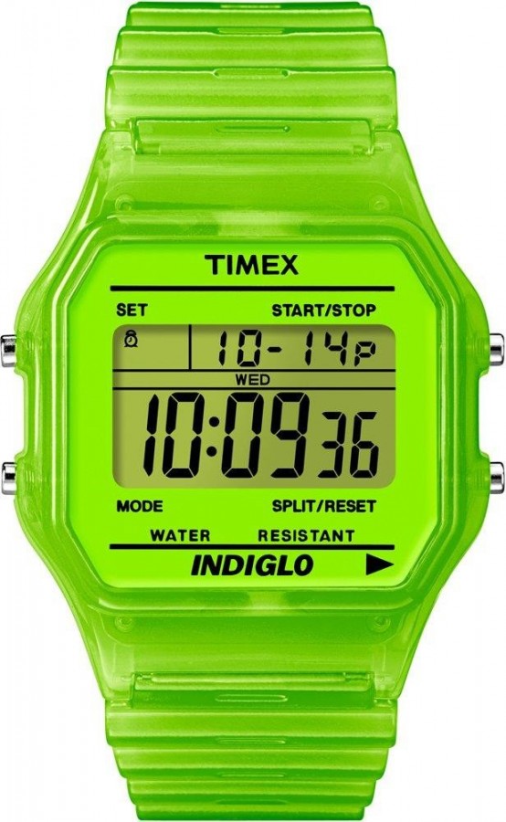  TIMEX  CORE DIGITAL COLOUR Collection GREEN T2N806 - Vista frontal