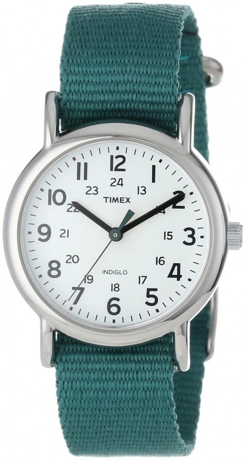  TIMEX WEEKENDER Collection DARK GREEN T2N915 - Vista frontal
