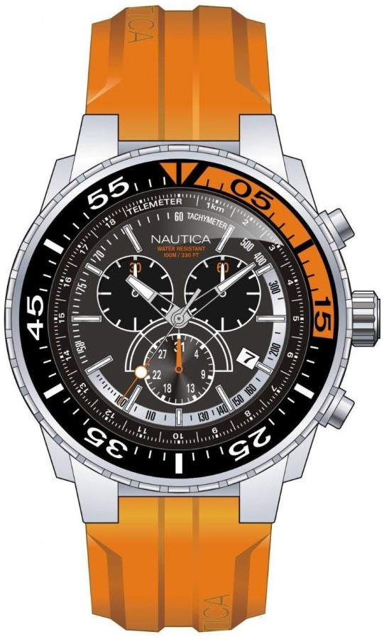 Correa Reloj Nautica Naranja Caucho Reloj Pulsera Reloj Nautica