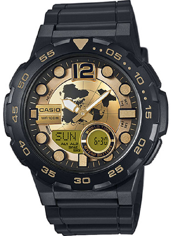 Casio AEQ-100BW-9AVEF - Vista frontal