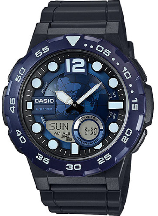 Casio AEQ-100W-2AVEF - Vista frontal
