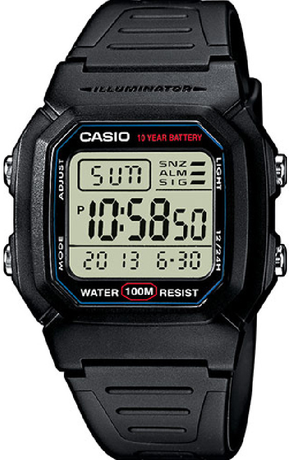 Casio W-800H-1AVES - Vista frontal