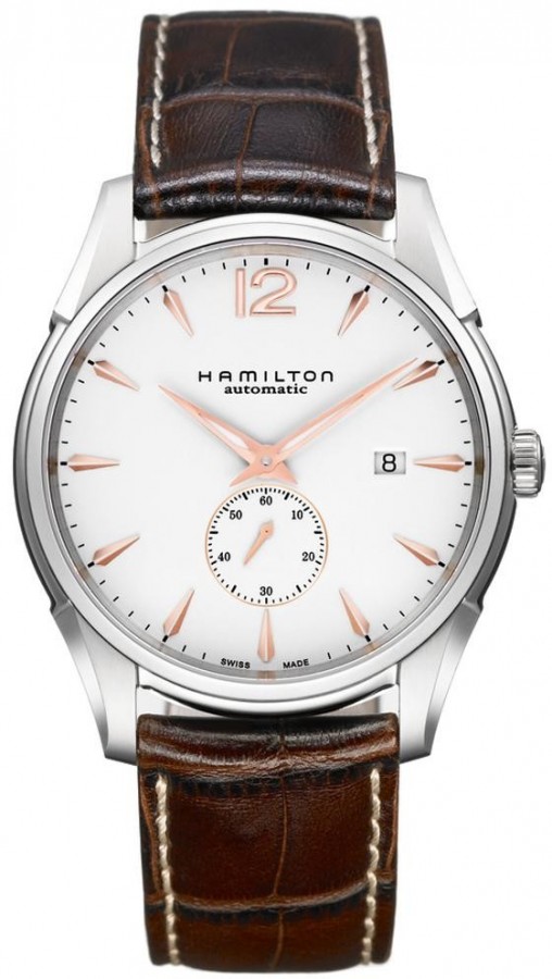  Hamilton JazzMaster Slim Seconde Petite 43mm Auto H38655515 - Vista frontal