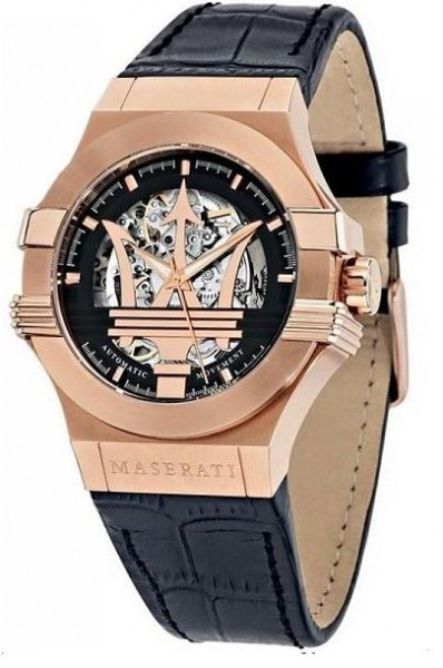MASERATI POTENZA AUTO BLACK DIAL BLACK STRAP R8821108002