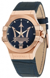 RELOJ MASERATI POTENZA 42MM 3H BLUE DIAL BLUE STRAP R8851108027