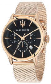 RELOJ MASERATI EPOCA EXT 42MM CHR BLACK DIAL MESH BR RG R8873618005