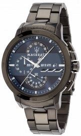 RELOJ MASERATI INGEGNO CHR 45MM BLUE DIAL BR IP GUN R8873619001