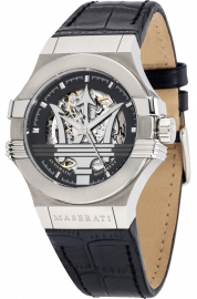 RELOJ MASERATI POTENZA AUTO SCHELET BLACK DIAL/BLACK ST R8821108001