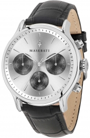 RELOJ MASERATI EPOCA 42MM MULTI W/SILVER DIAL BLACK ST R8851118009
