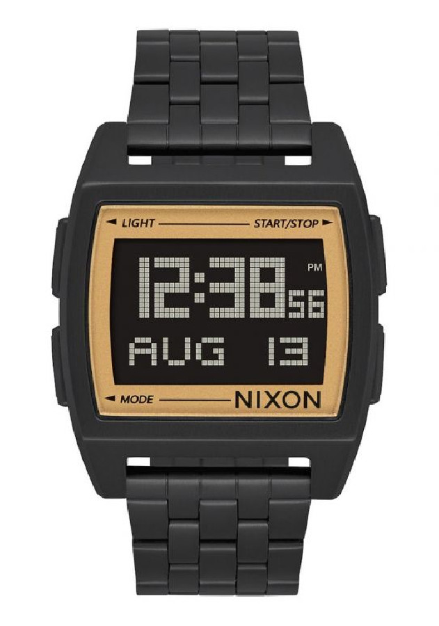 Nixon BASE ALL BLACK / GOLD A11071031 - Vista frontal