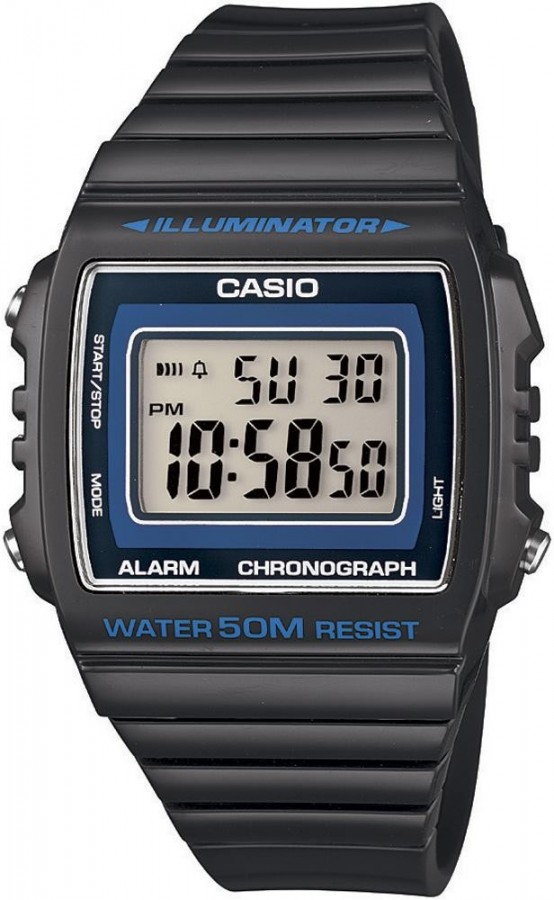 Casio W-215H-8A - Vista frontal