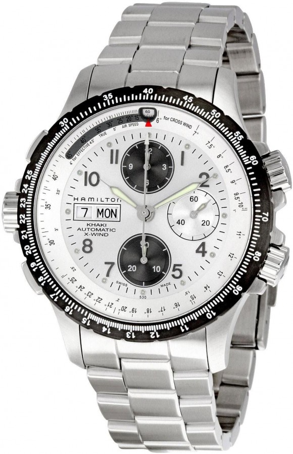  Hamilton X-Wind chrono silver dial H77626153 - Vista frontal