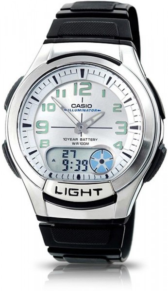 CASIO Dual Time Date&Day AQ-180W-7B