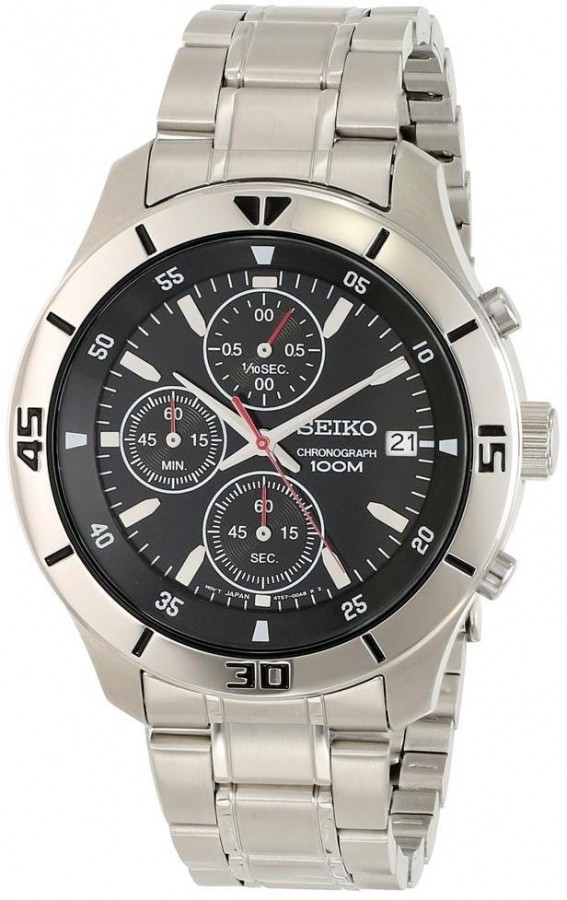 Seiko CHRONO DATE WR 100mt SKS401 - Vista frontal