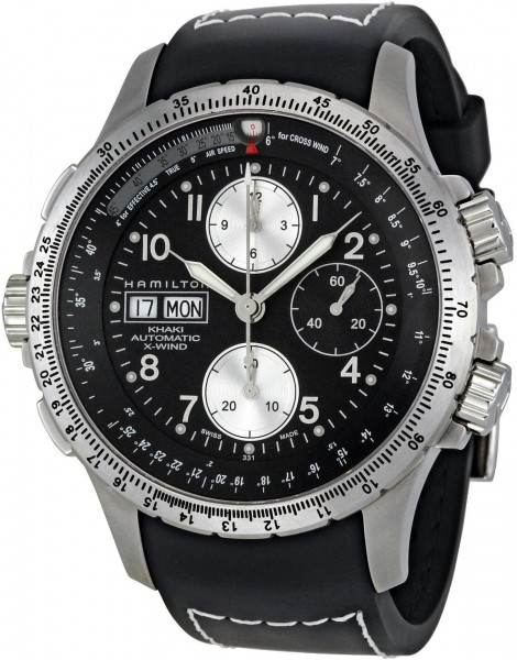 Hamilton X-Wind chrono black rubber H77616333