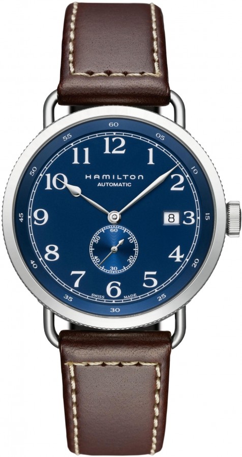  Hamilton khaki pioner 40mm auto blu in acciaio H78455543 - Vista frontal