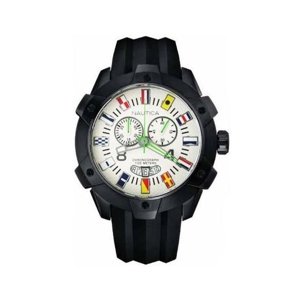 NAUTICA WATCHES NST CHRONO, Quartz, 50mm. WR 10 ATM A43004G