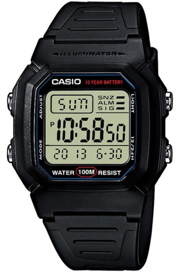 Casio W-800H-1A - Vista frontal