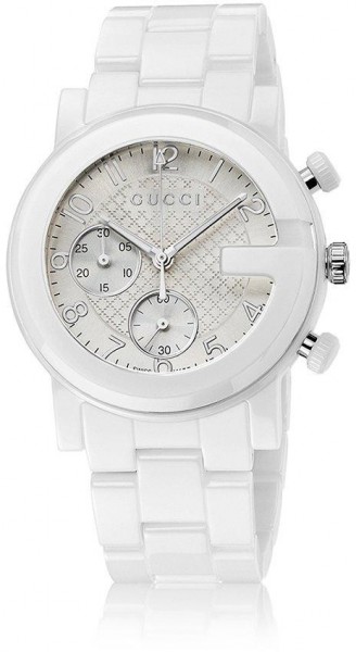 GUCCI WATCH  G-CHRONO WHITE CERAMIC YA101353