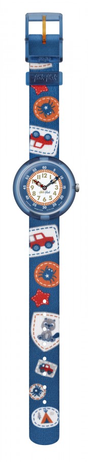 Flik Flak STORY TIME CAMPING BADGE BLUE FBNP094 - Vista frontal