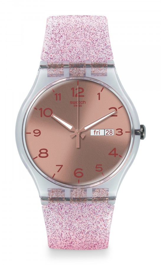 Swatch ORIGINALS NEW GENT PINK GLISTAR SUOK703 - Vista frontal