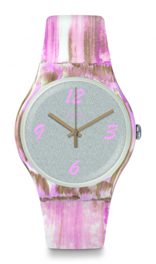 Swatch ORIGINALS NEW GENT PINKQUARELLE SUOW151 - Vista frontal