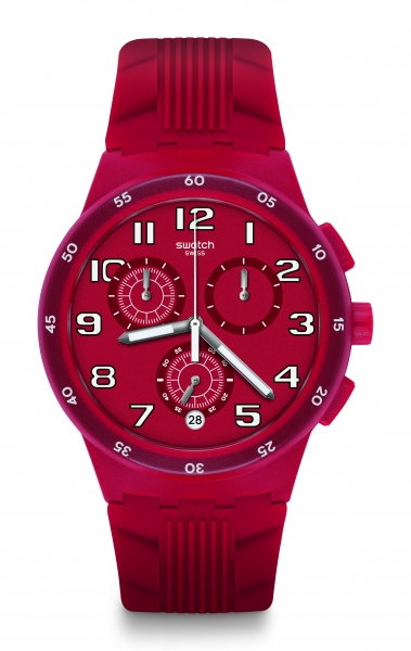 SWATCH ORIGINALS CHRONO RED STEP SUSR404