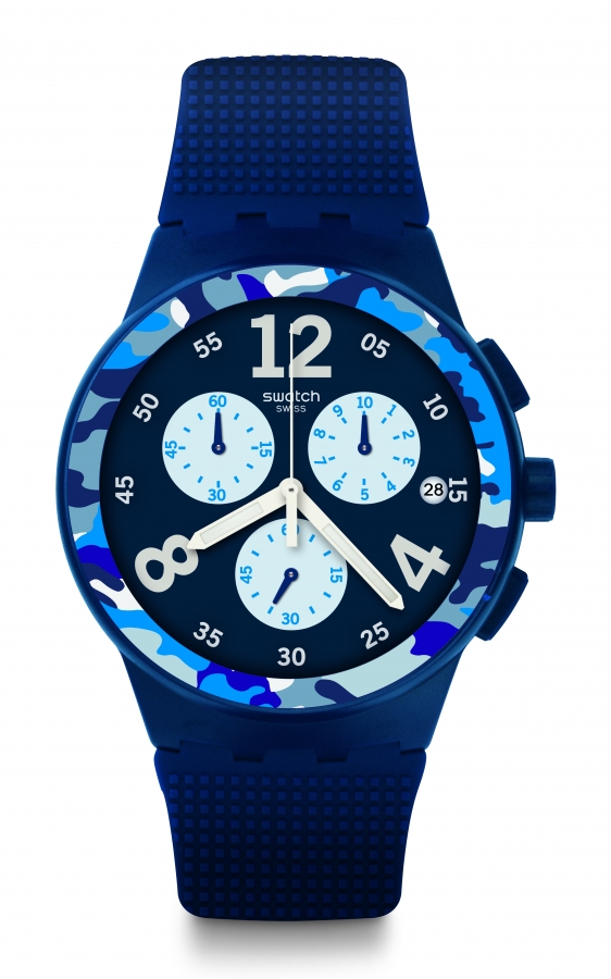 Swatch ORIGINALS CHRONO CAMOBLU SUSN414 - Vista frontal