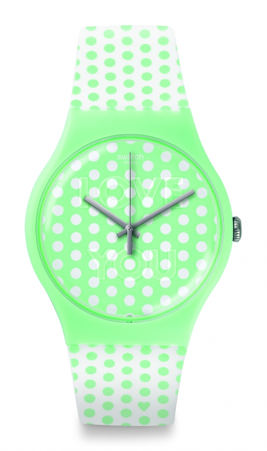 Swatch ORIGINALS NEW GENT MINT LOVE SUOG108 - Vista frontal