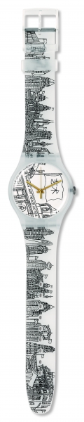 SWATCH ORIGINALS NEW GENT BLACK & WHITE THE SWATCH ART PEACE HOTEL SUOZ197