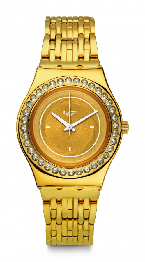 Swatch IRONY MEDIUM GLASS OF BUBBLES YLG136G - Vista frontal