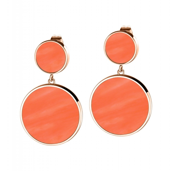 MORELLATO PERFETTA ORECC. RG ORANGE CORAL ARG.925 SALX16