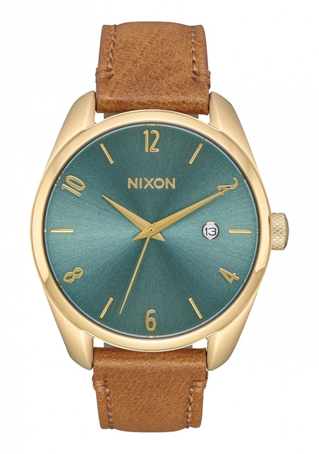 Nixon BULLET LEATHER LIGHT GOLD A4732626 - Vista frontal