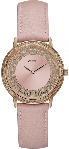 GUESS WATCHES LADIES SPARKLING PINK W0032L7