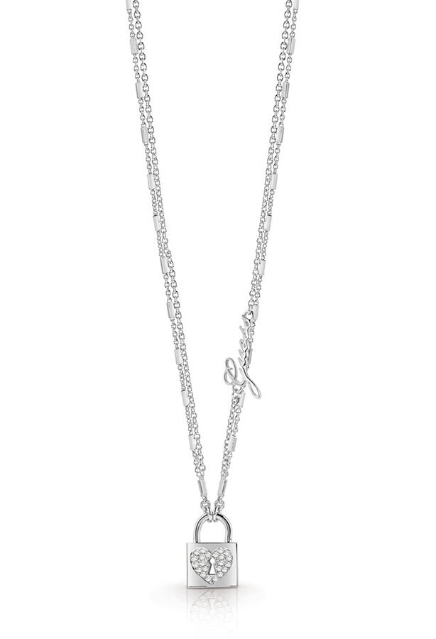GUESS JEWELLERY HEART LOCK COLLAR UBN85059