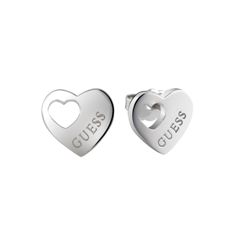 Guess JEWELLERY GUESS HEART DEVOTION PENDIENTES UBE82039 - Vista frontal